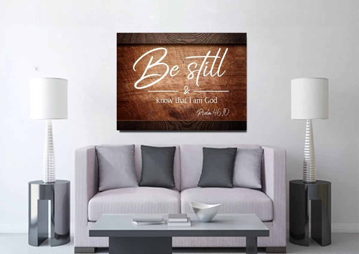On Crate & Be Still Wall Art Canvas - Christian Canvas Wall Art