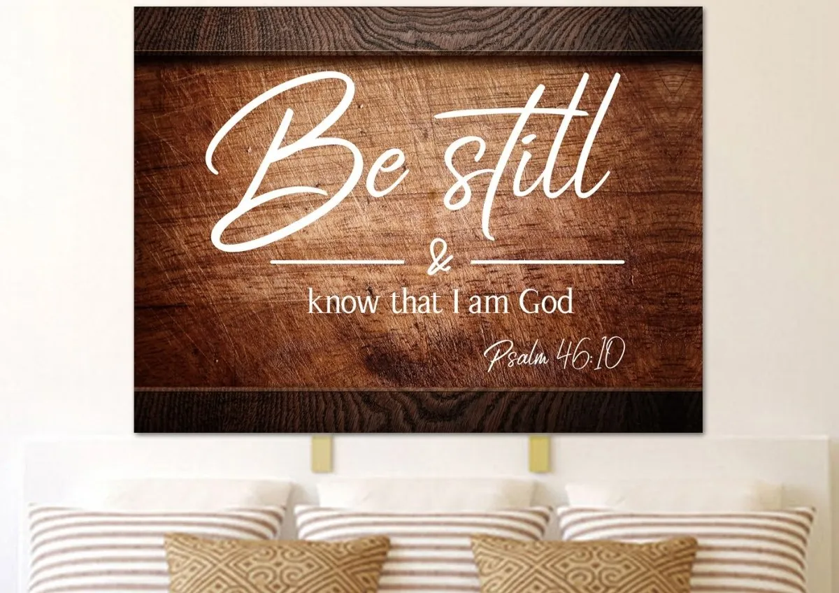 On Crate & Be Still Wall Art Canvas - Christian Canvas Wall Art