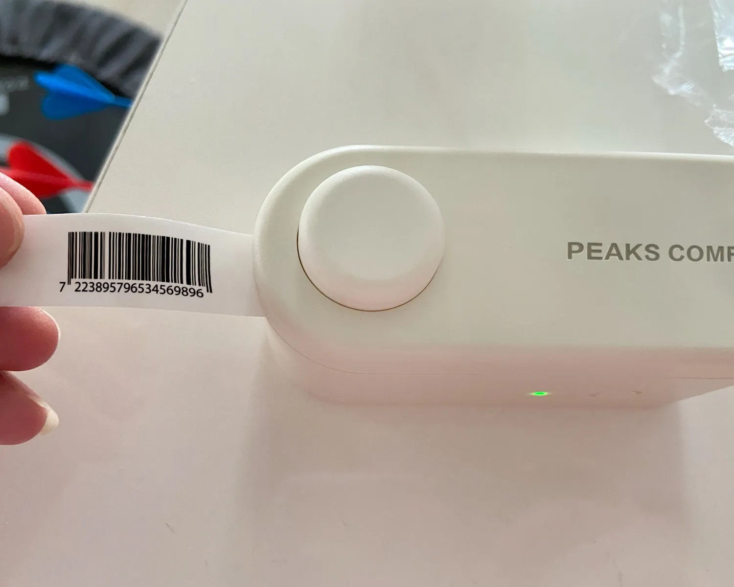 PEAKS COMFORTS Label Maker,Small Label Printer Handheld Portable Bluetooth Label Maker Machine