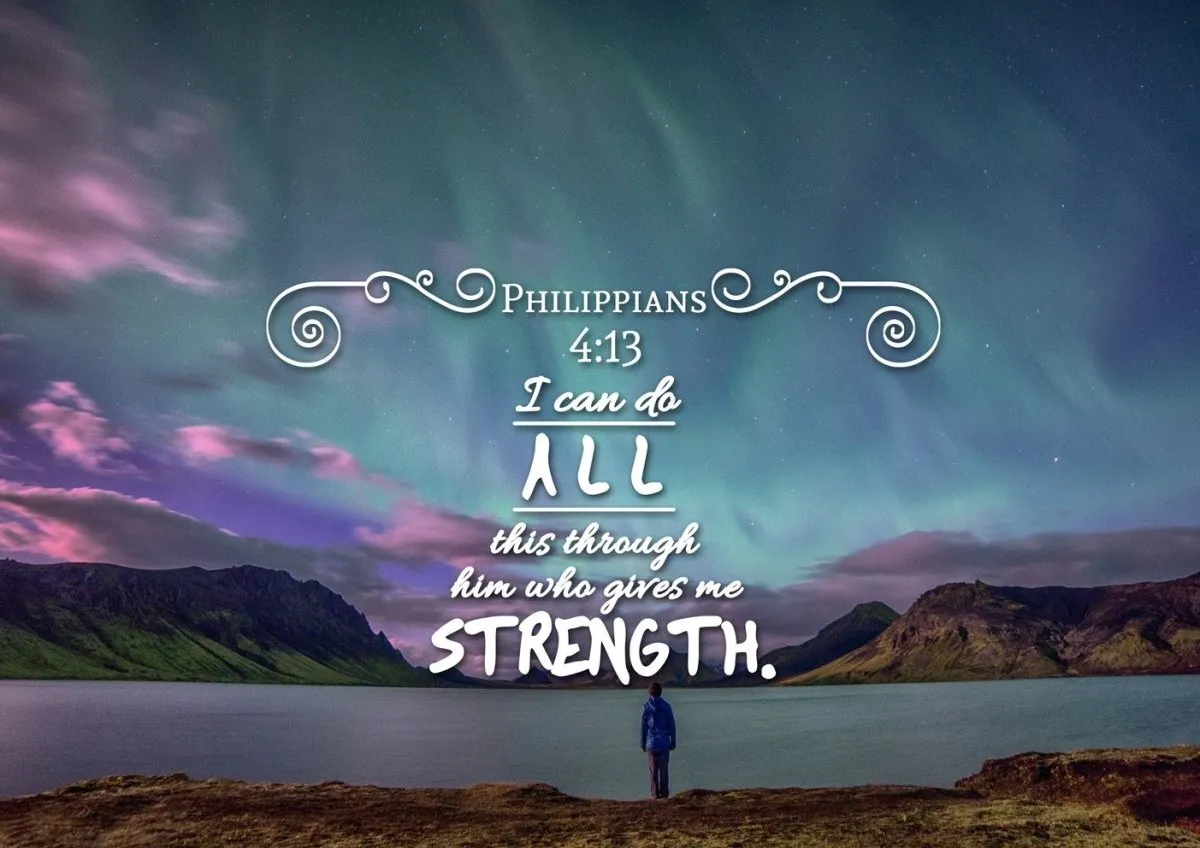 Philippians 413 Niv #6 Bible Verse Canvas Wall Art - Christian Canvas Wall Art