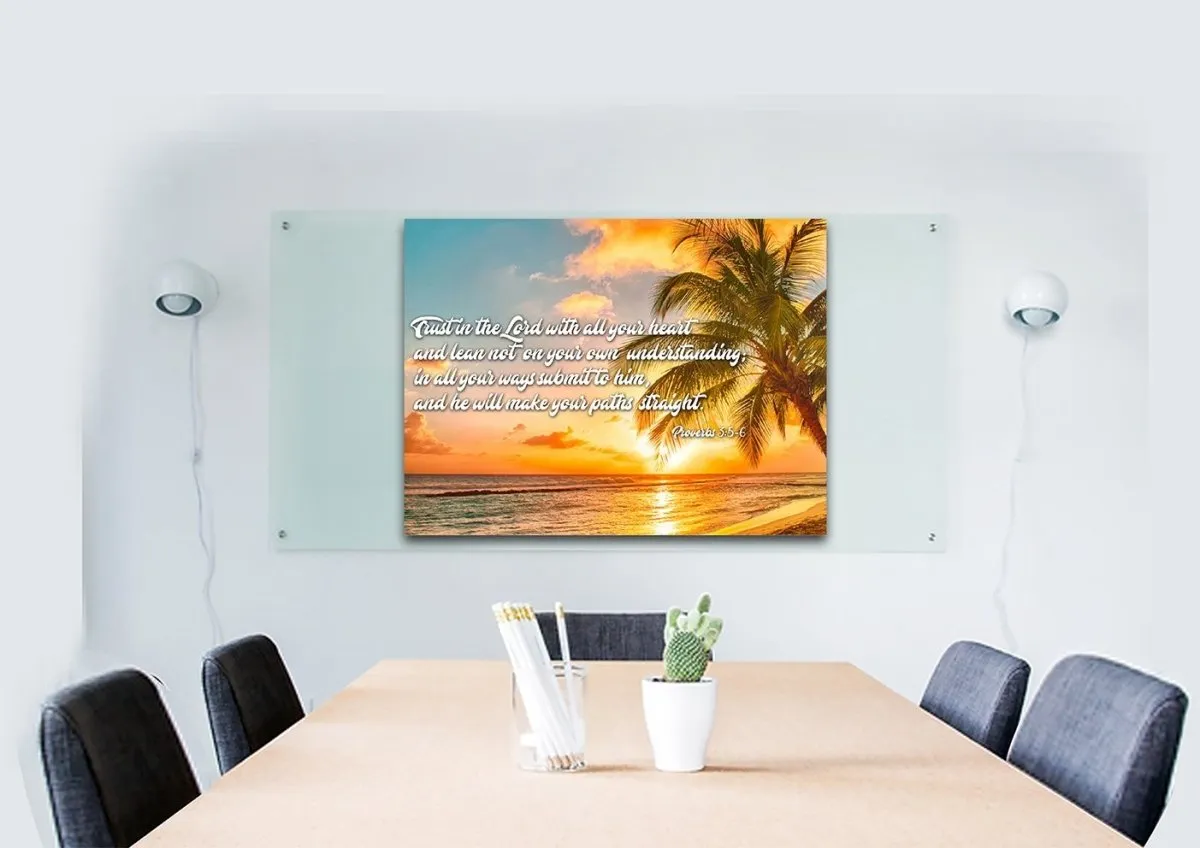 Proverbs 35-6 #4 Niv Trust In The Lord Christian Scripture Wall Art Canvas - Christian Canvas Wall Art