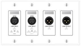 Rane RAD15 Remote Audio Device - 2 XLR Line In 2 XLR Line Out - Black