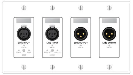 Rane RAD15 Remote Audio Device - 2 XLR Line In 2 XLR Line Out - Black