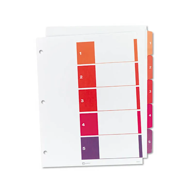 Ready Index Table of Contents Dividers w/ Tabs, 1-5, Letter
