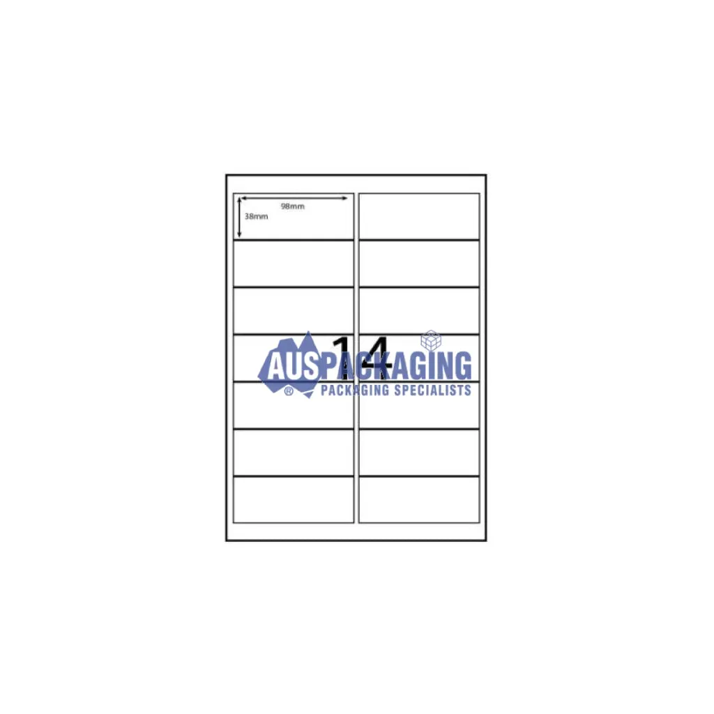 Rediform Copier Labels A4/14 per Sheet- 98x38mm (2829CL)