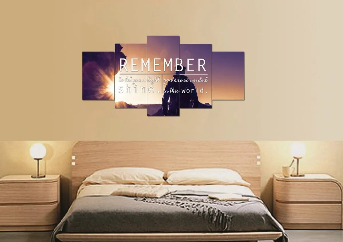 Remember To Let Your Light Shine Canvas Wall Art Print - Christian Canvas Wall Art