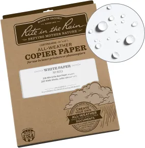 Rite in the Rain 200 Pack Copier Sheets 8.5x11