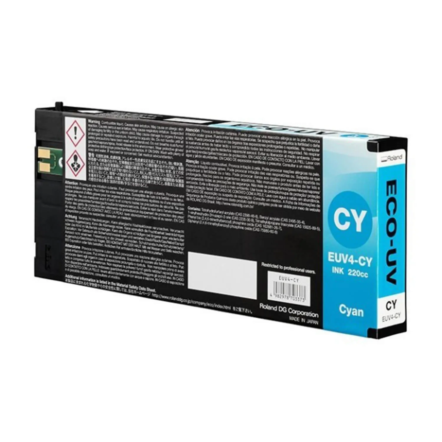 Roland DG ECO-UV4 Inks, 220cc Cartridges