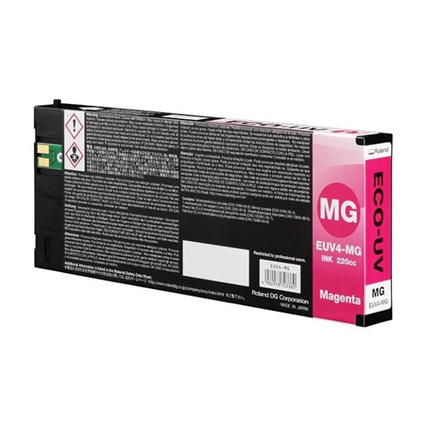 Roland DG ECO-UV4 Inks, 220cc Cartridges