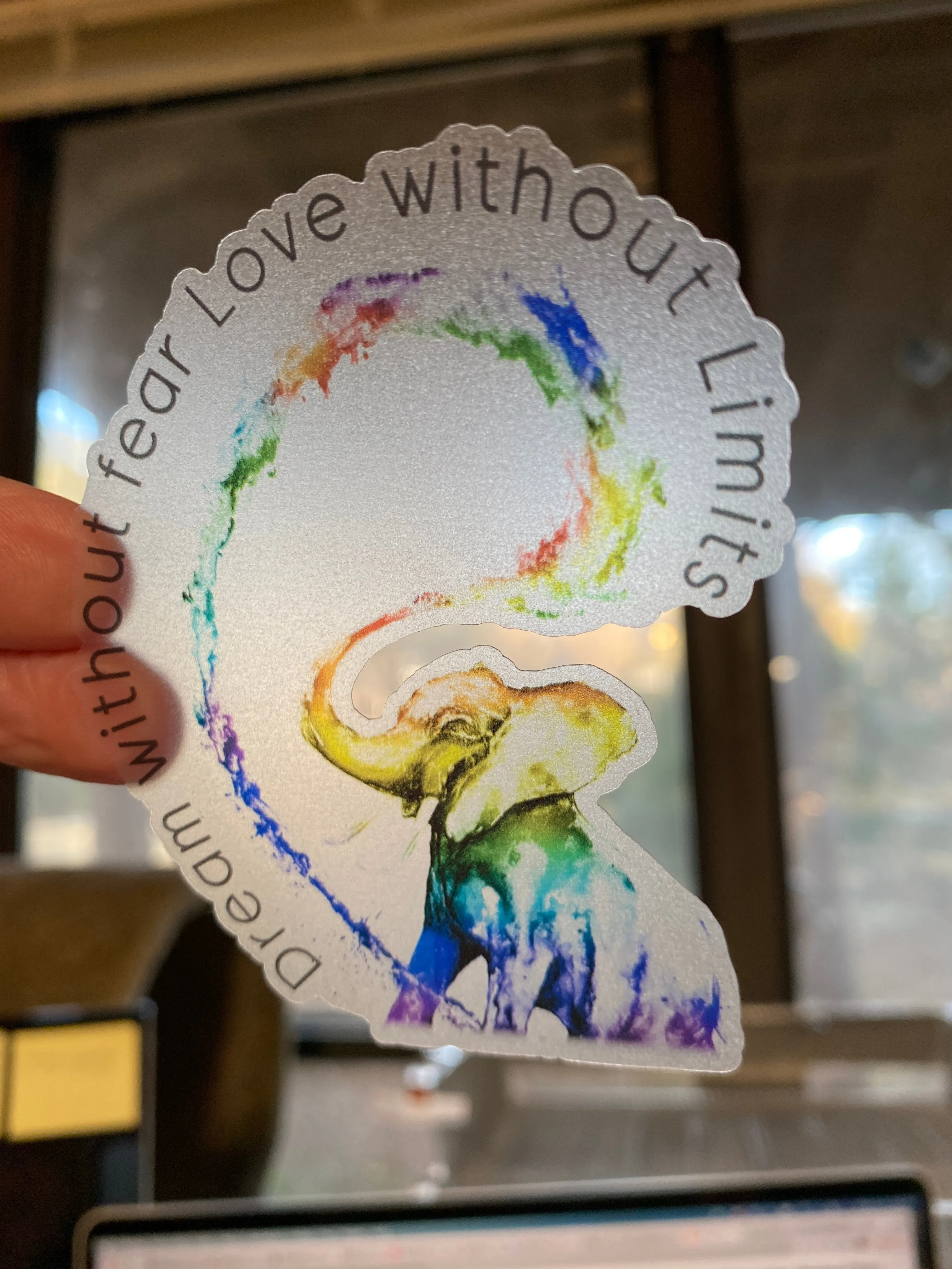 Sticker 13G Rainbow Elephant