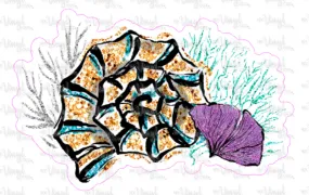 Sticker 18N Sea Shell Coral Bunch