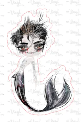 Sticker 19H Halloween Mermaid Boy