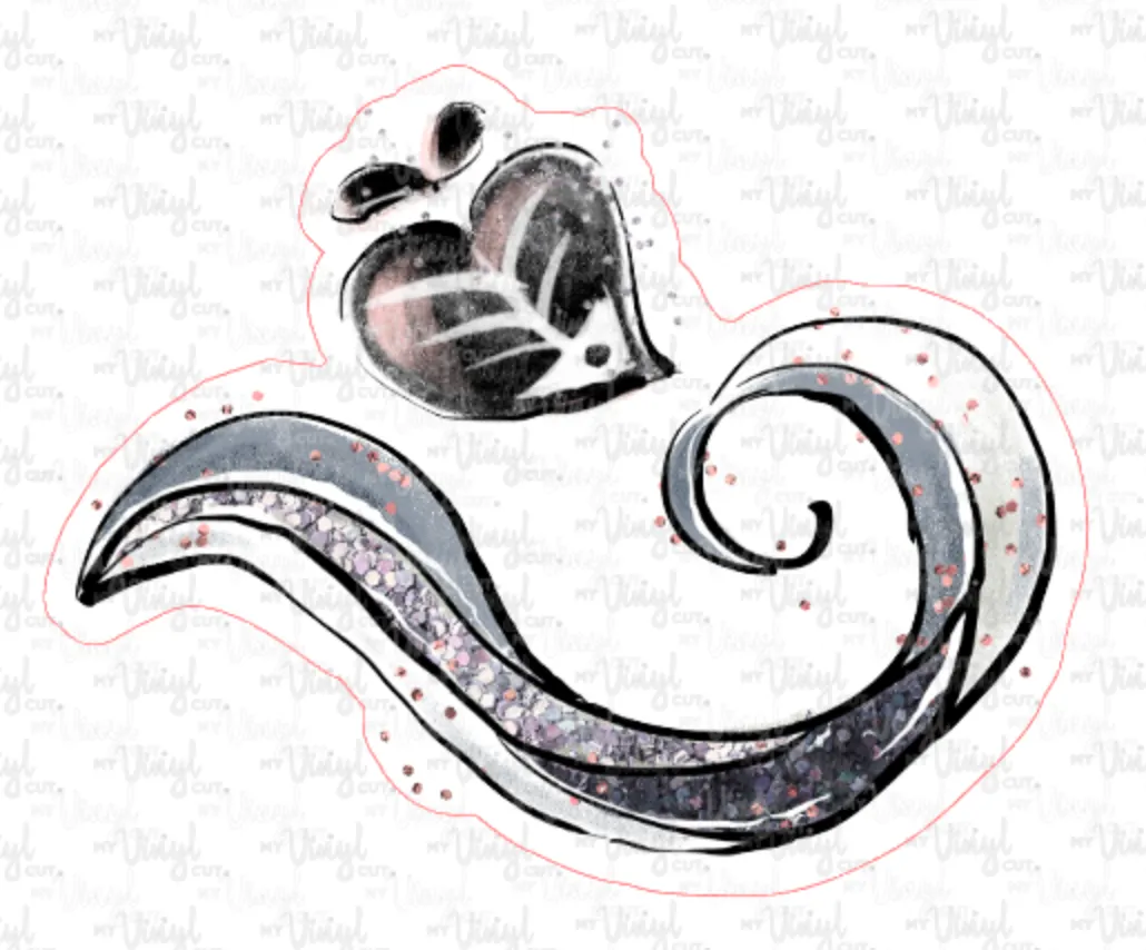 Sticker 19L Halloween Fish with Wave