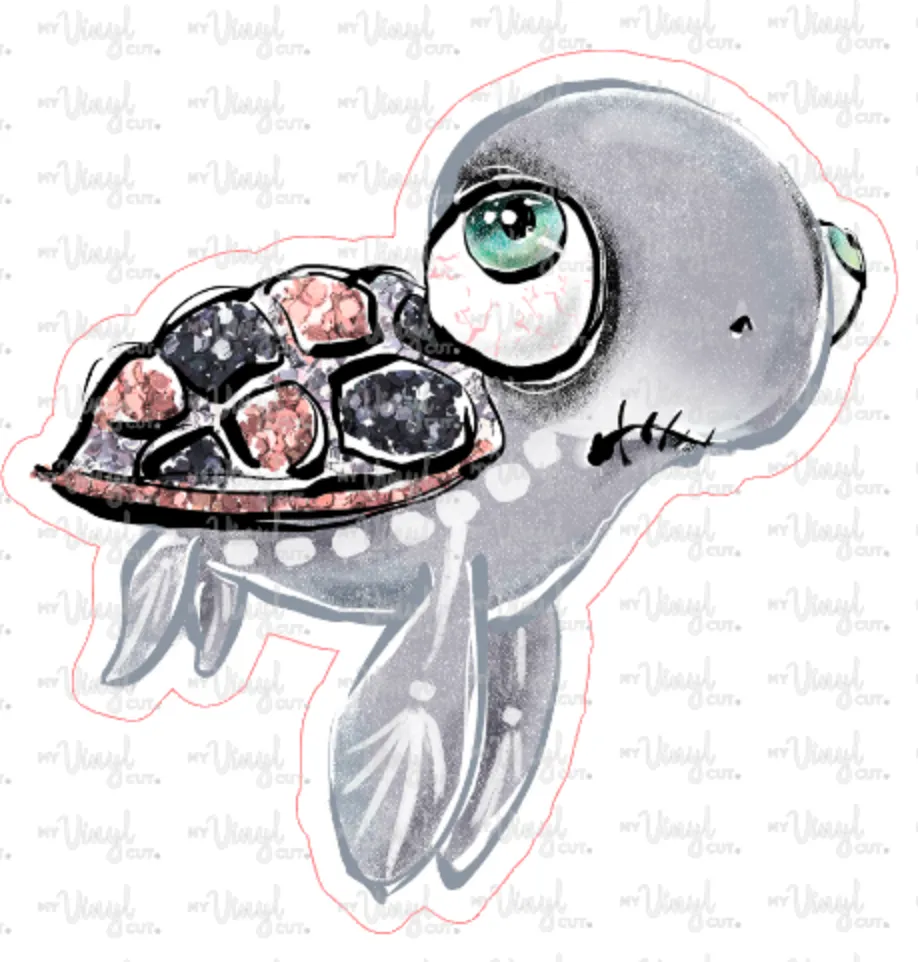 Sticker 19N Halloween Sea Turtle