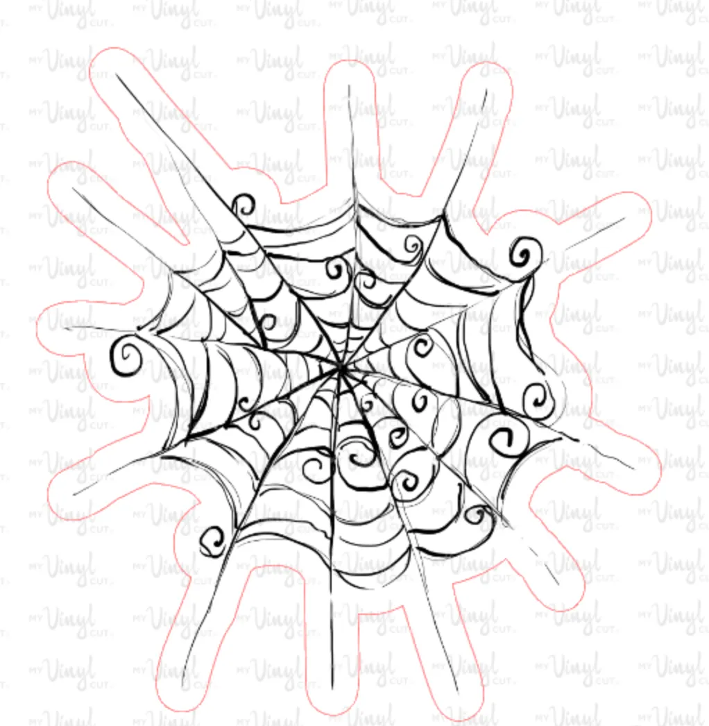 Sticker | 20i Halloween Spider Web | Waterproof Vinyl Sticker | White | Clear | Permanent | Removable | Window Cling | Glitter | Holographic