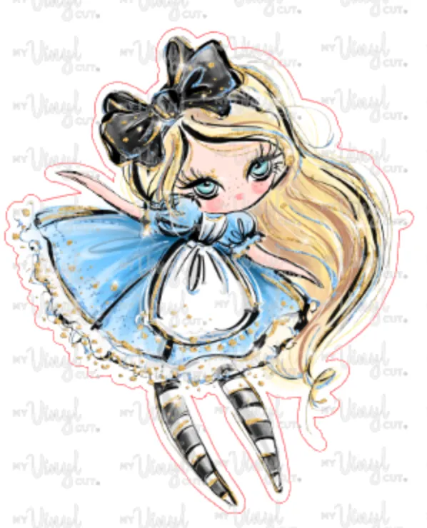 Sticker 21A Alice in Wonderland