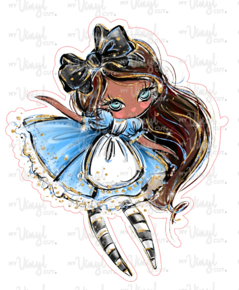 Sticker 21D Alice in Wonderland Dark Skin