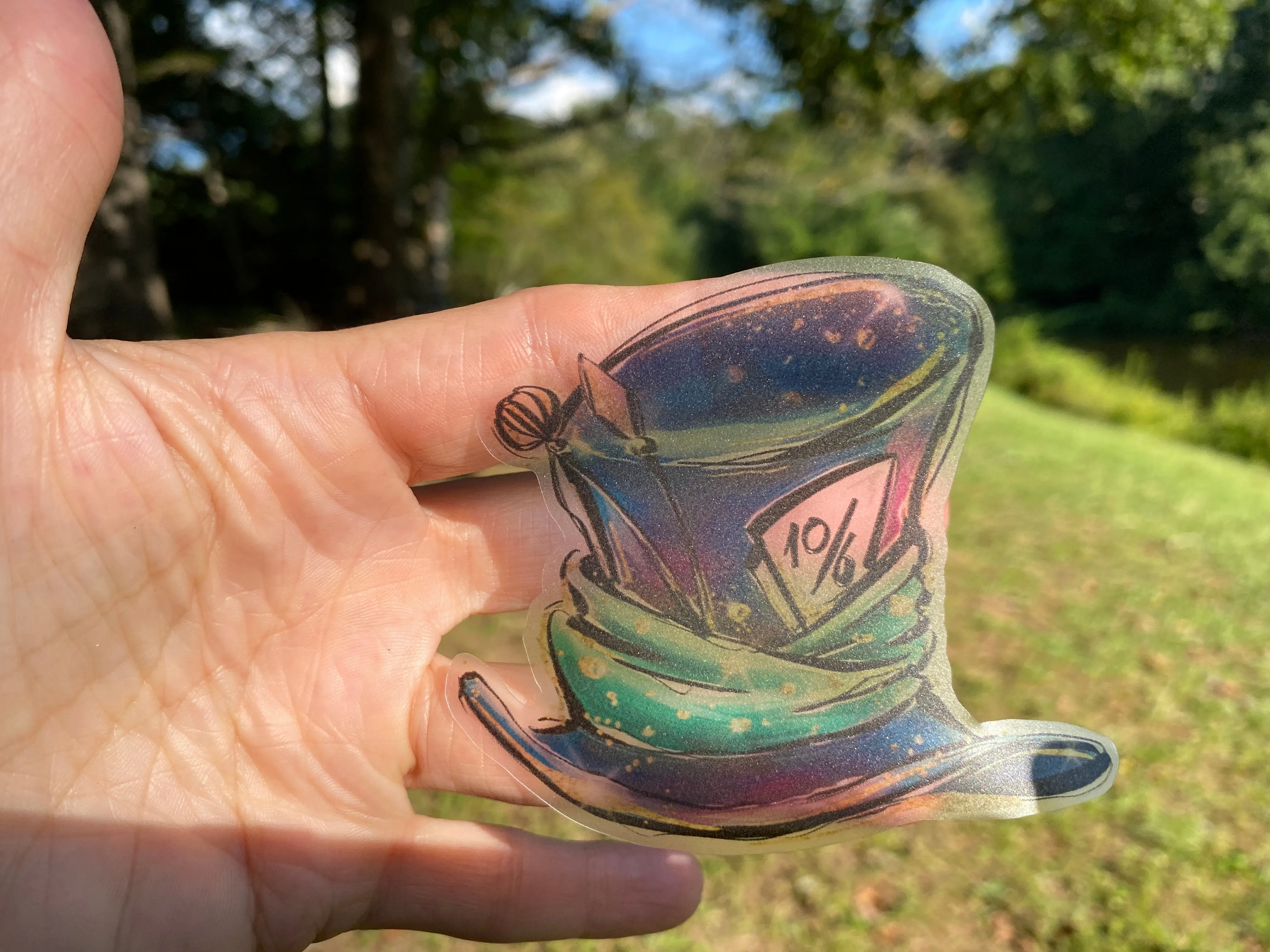 Sticker 21G Alice in Wonderland Mad Hatter Hat