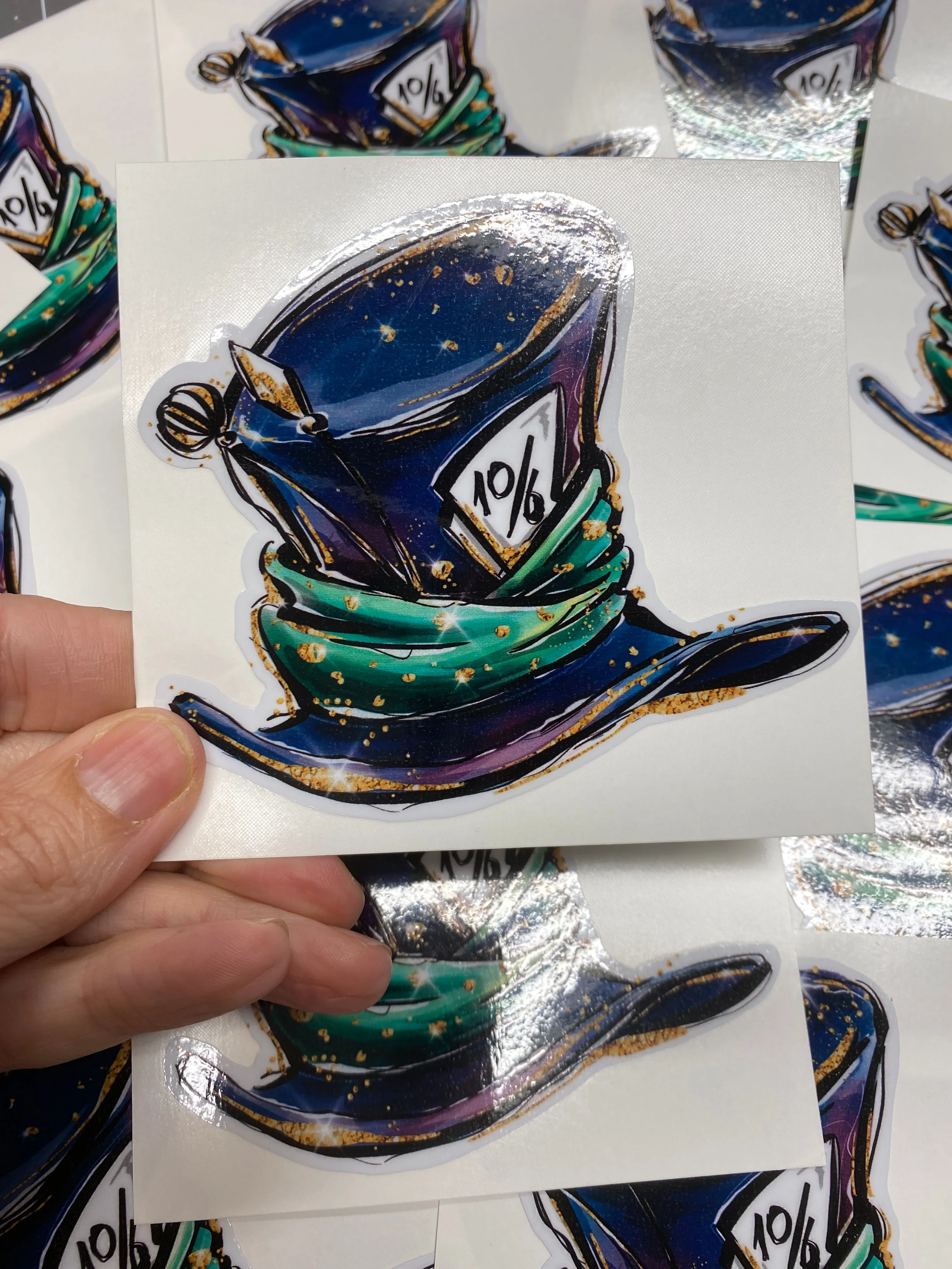 Sticker 21G Alice in Wonderland Mad Hatter Hat