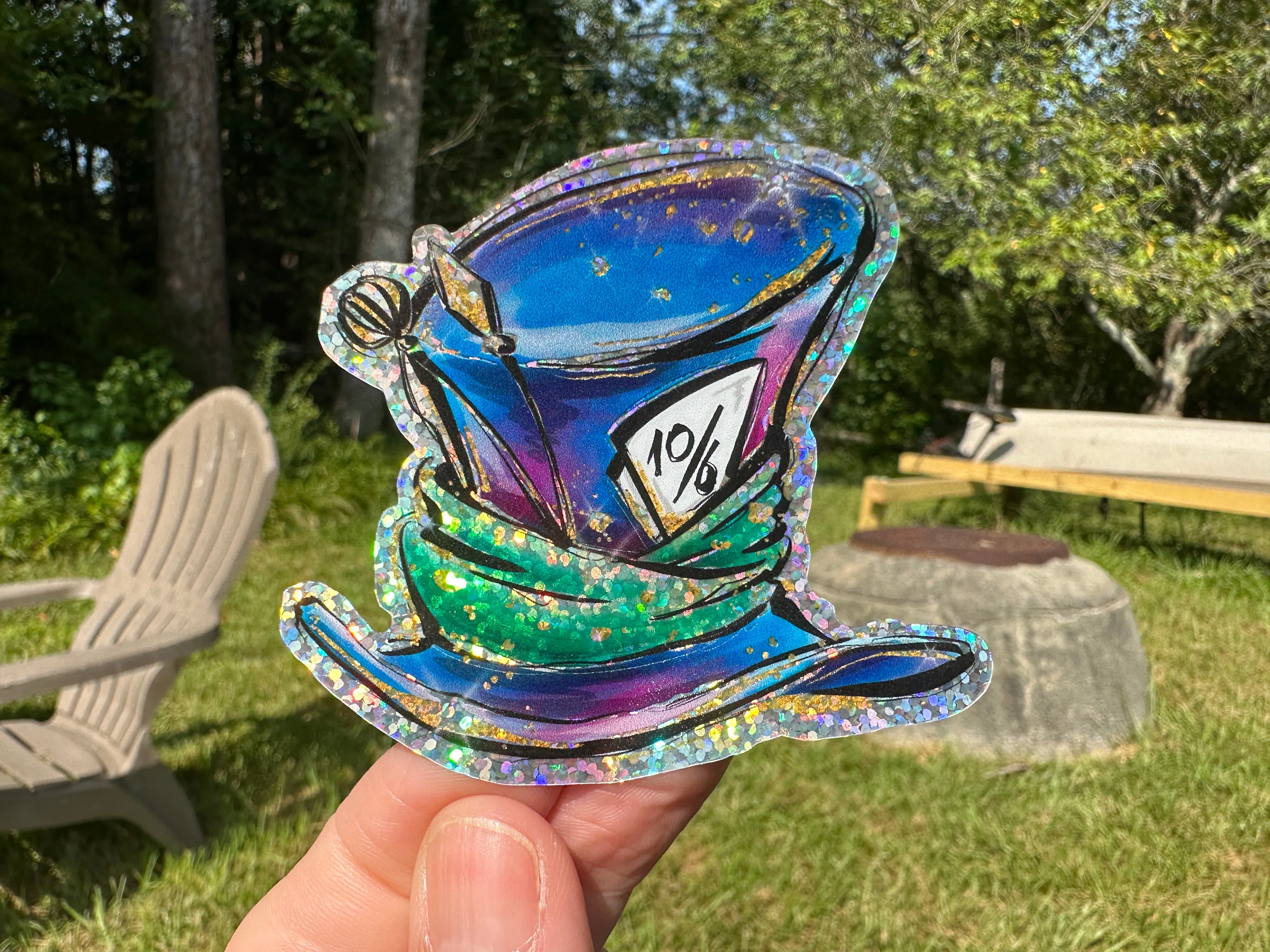 Sticker 21G Alice in Wonderland Mad Hatter Hat