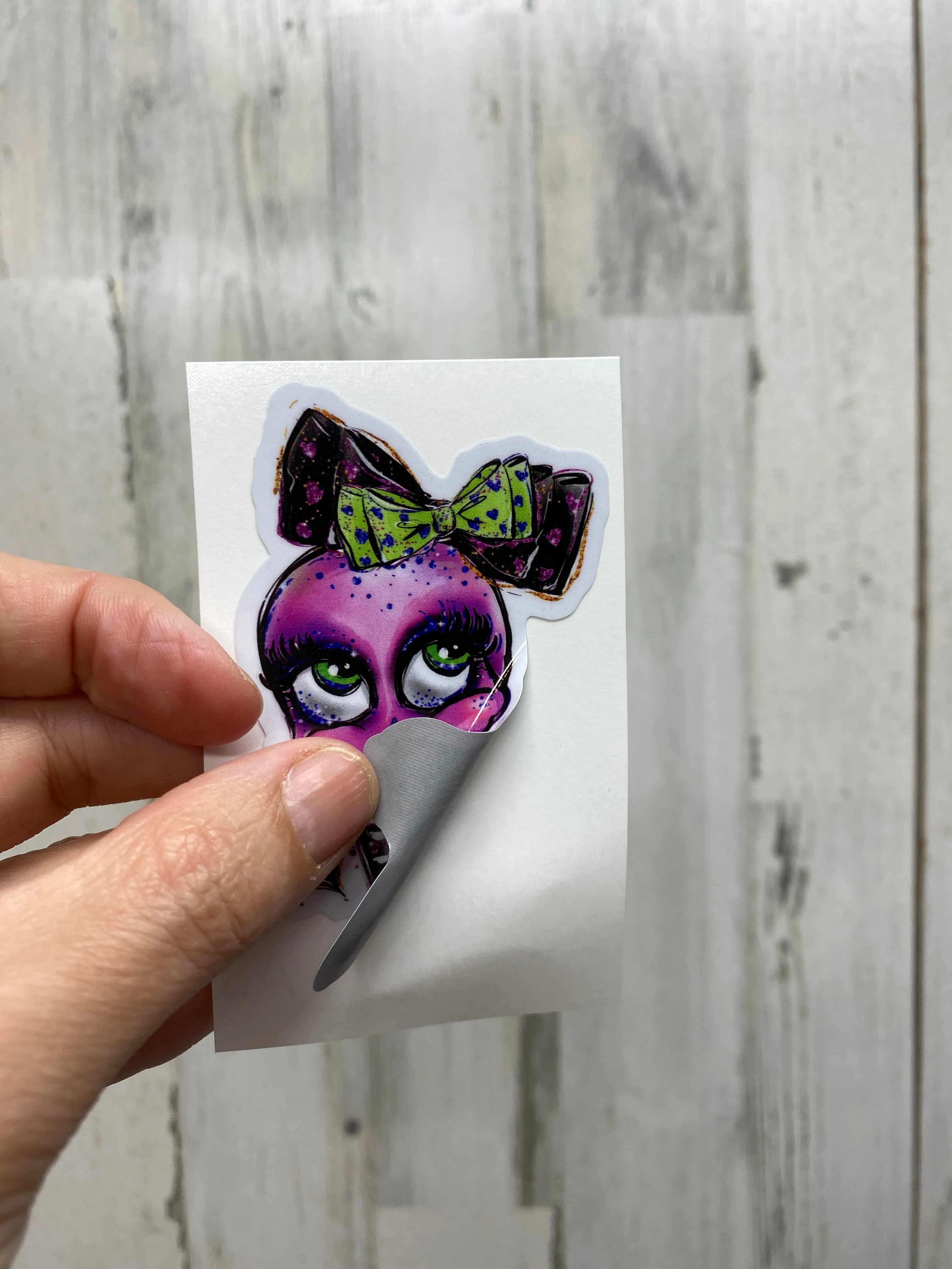 Sticker 23C Pink Skull Ice Cream with Wings