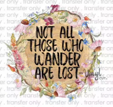 Sticker | 24D | Those Who Wander | Waterproof Vinyl Sticker | White | Clear | Permanent | Removable | Window Cling | Glitter | Holographic