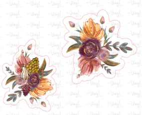 Sticker 28M Fall Market Flower Set Sticker 28M Fall Market Flower Set