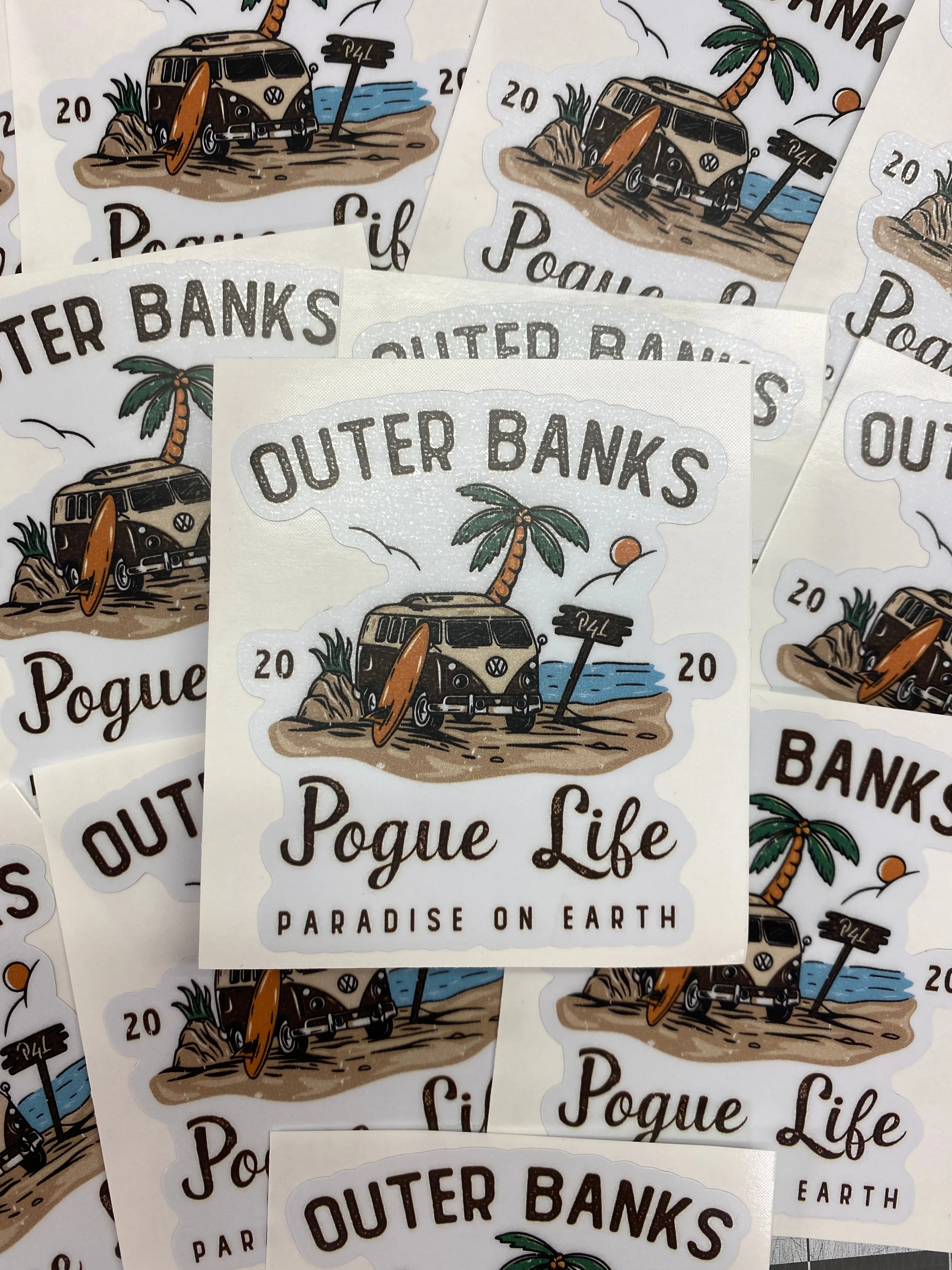 Sticker | 39A | Pogue Life | Waterproof Vinyl Sticker | White | Clear | Permanent | Removable | Window Cling | Glitter | Holographic