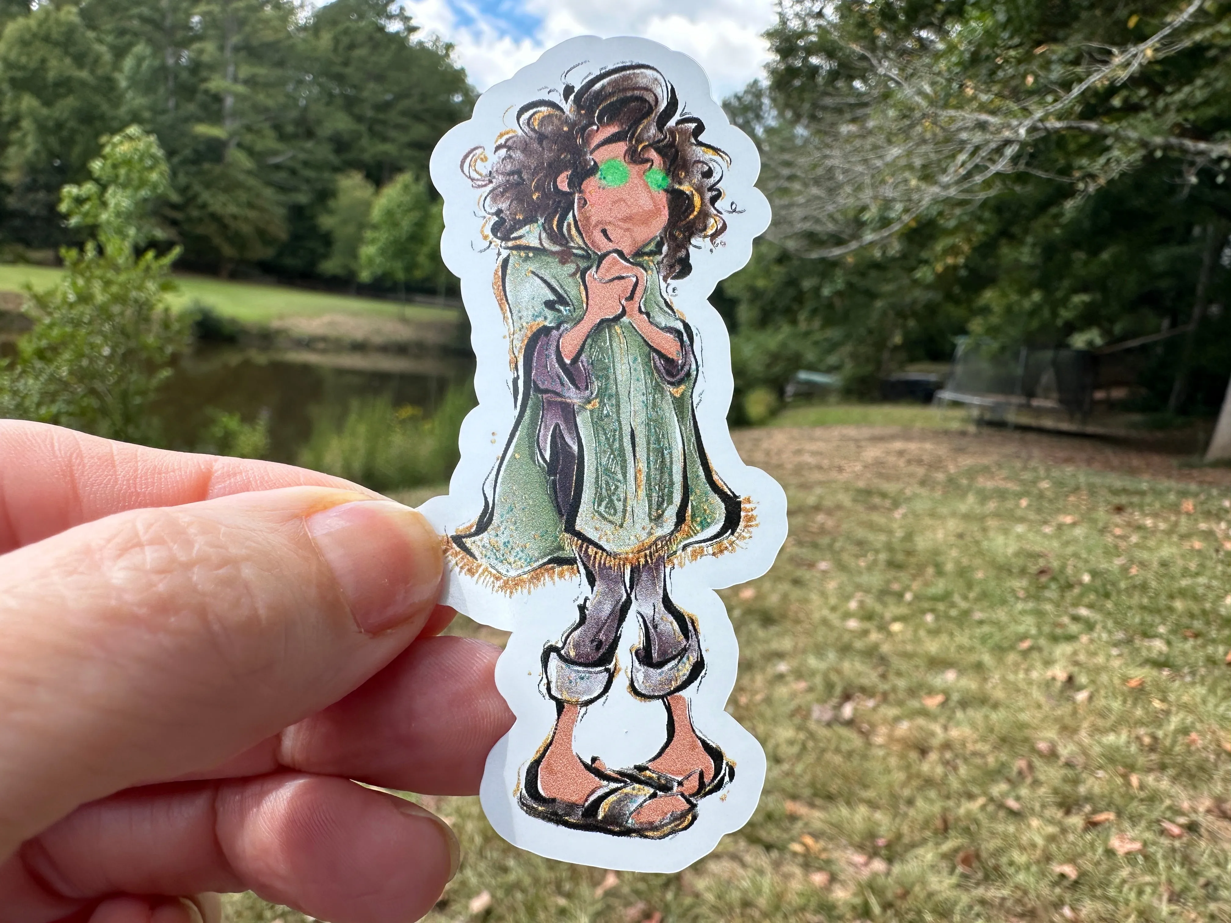 Sticker | 42C | Bruno | Waterproof Vinyl Sticker | White | Clear | Permanent | Removable | Window Cling | Glitter | Holographic