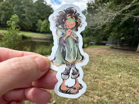 Sticker | 42C | Bruno | Waterproof Vinyl Sticker | White | Clear | Permanent | Removable | Window Cling | Glitter | Holographic