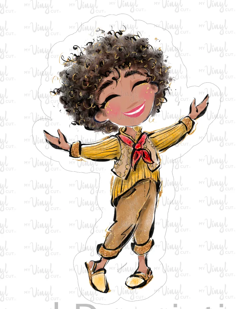 Sticker | 42G | Antonio | Waterproof Vinyl Sticker | White | Clear | Permanent | Removable | Window Cling | Glitter | Holographic