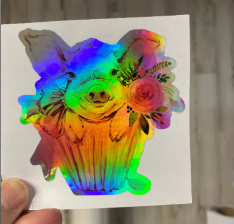 Sticker 47K Pig Cupcake