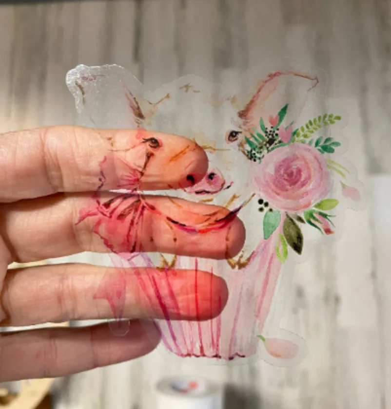 Sticker 47K Pig Cupcake