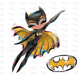 Sticker | 65P | SUPER HERO GIRL | Waterproof Vinyl Sticker | White | Clear | Permanent | Removable | Window Cling | Glitter | Holographic