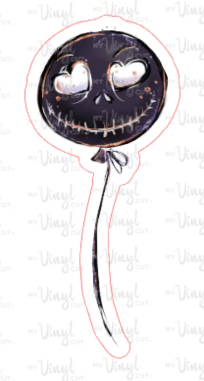 Sticker |  | Jack Balloon | Waterproof Vinyl Sticker | White | Clear | Permanent | Removable | Window Cling | Glitter | Holographic