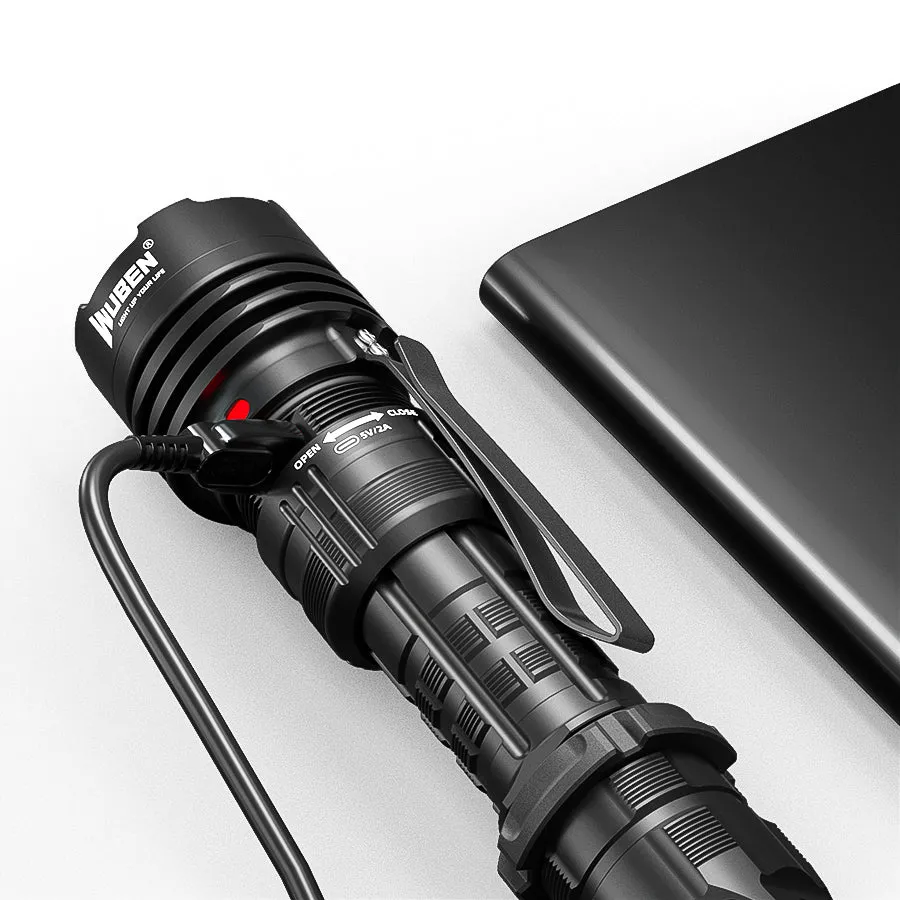 T1 Best Tactical Flashlight - 2000 Lumens