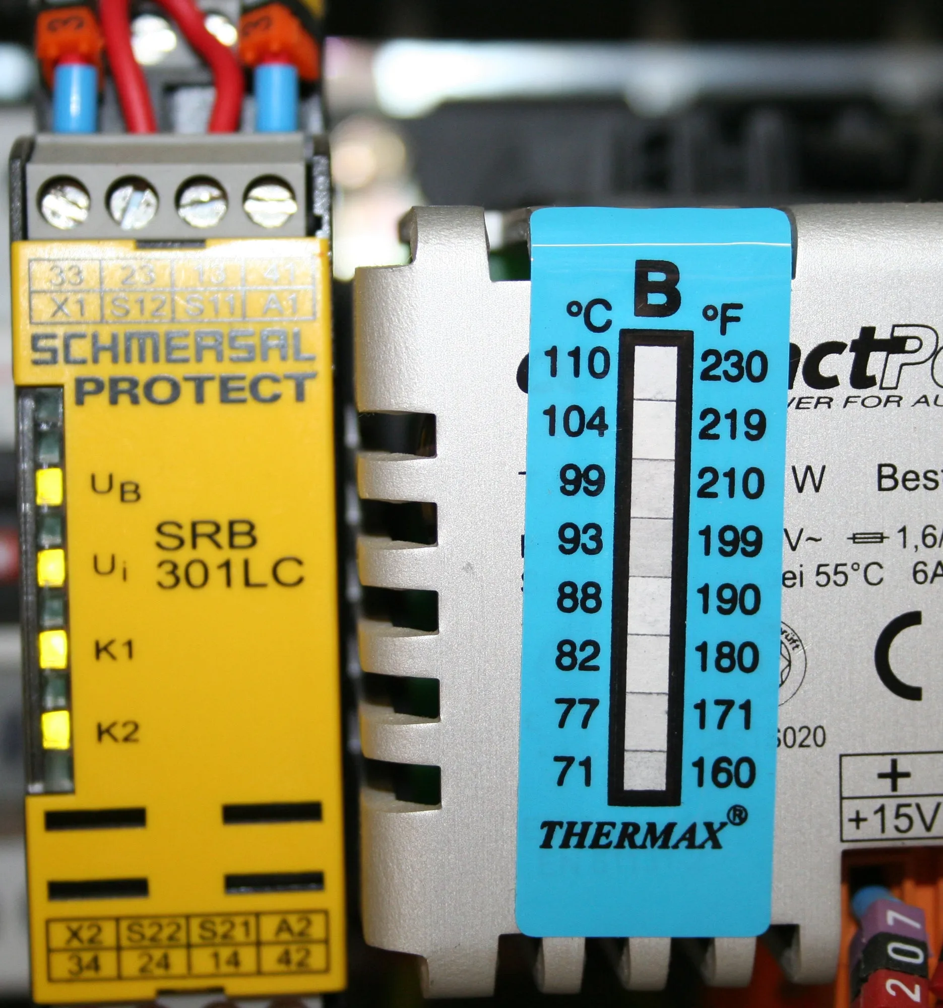 Thermax Temperature indicating labels