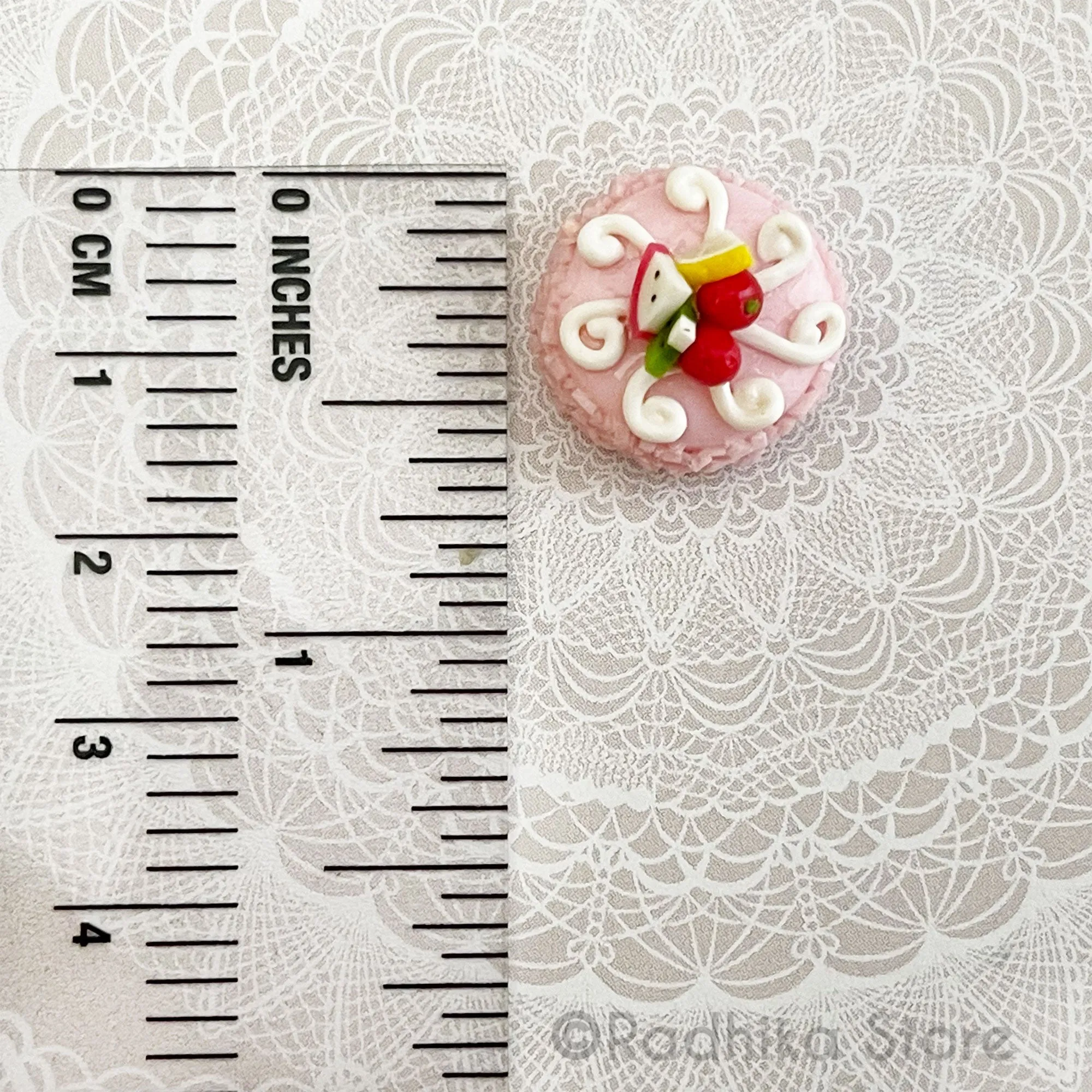 Tiny Frosty Round Cakes - Choose- Set of 2