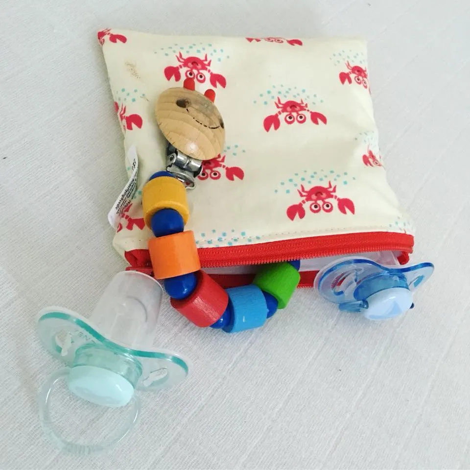 Toddler Sized Reusable Zippered Bag Christmas Lights