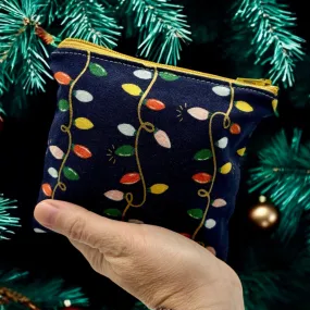 Toddler Sized Reusable Zippered Bag Christmas Lights