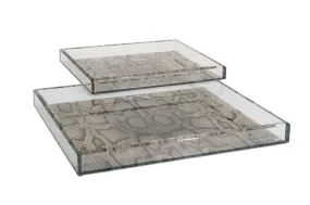 Tray in Snakeskin Print