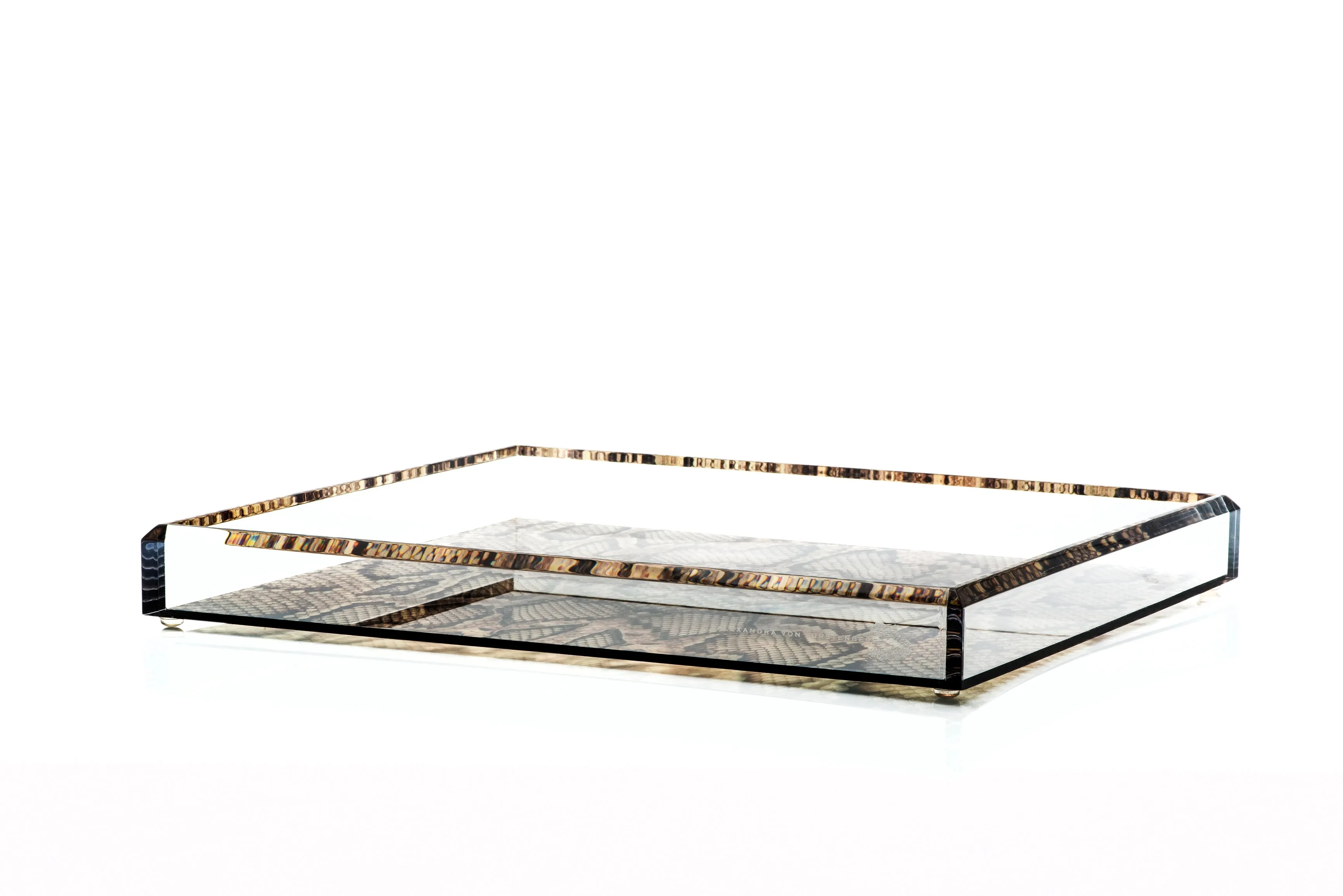Tray in Snakeskin Print
