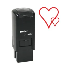 Trodat Small S-Printy Stamp - Hearts, Red