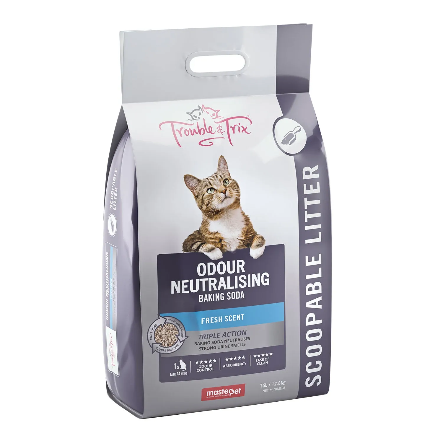 Trouble & Trix Odour Neutralising Baking Soda Clumping Cat Litter