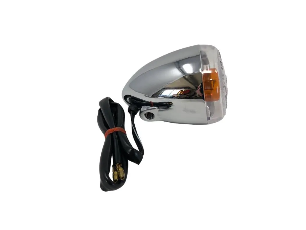 Turn Signal/Indicator (1) Harley-Davidson Style - Chrome - Highway Hawk H68-7011