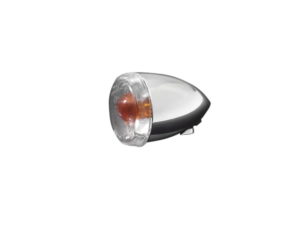 Turn Signal/Indicator (1) Harley-Davidson Style - Chrome - Highway Hawk H68-7011