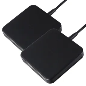 ubiolabs (6Ft) 15W Wireless Charging Pad with Adapter (Pack of 2) - Black