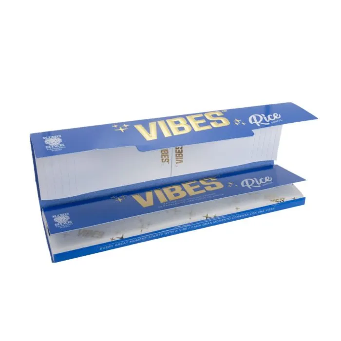 Vibes - King Size Slim - Rice Papers with Tips